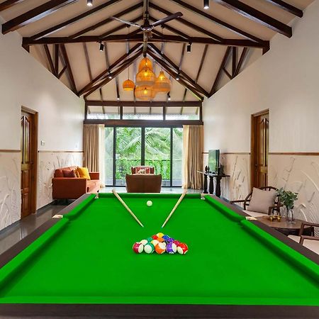 Villa Sereno By Stayvista - An Elegant And Entertaining Retreat Featuring A Swimming Pool, Outdoor Jacuzzi, Modern Interiors, And A Snooker Table アリバグ エクステリア 写真