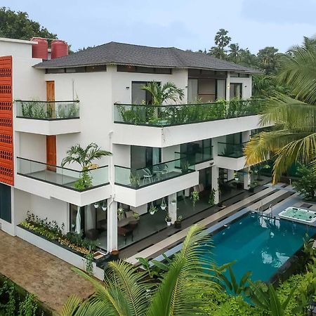 Villa Sereno By Stayvista - An Elegant And Entertaining Retreat Featuring A Swimming Pool, Outdoor Jacuzzi, Modern Interiors, And A Snooker Table アリバグ エクステリア 写真